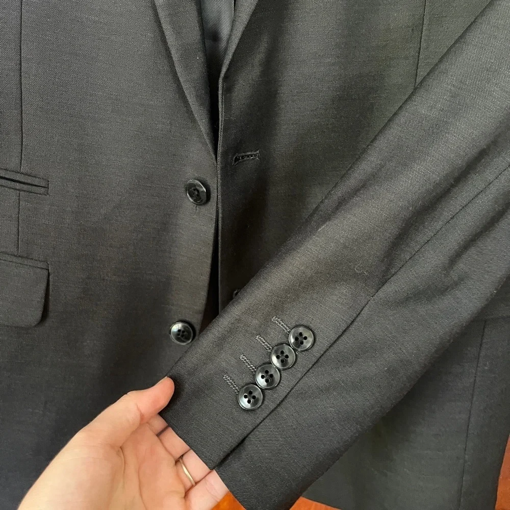 Classic Dark Grey Men's Suit Jacket
